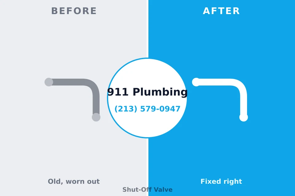Before and after: plumbing repair Thomasville, AL